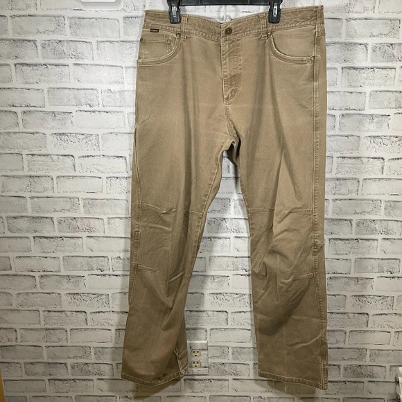 Men’s KUHL Rydr tan brown vintage patina dyed outdoor pants  38x32 - Picture 1 of 9